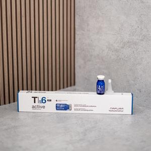 T5.6 Activ™ Pre - Fiole exfoliante purificatoare împotriva mătreții cu zinc PCA, acid salicilic și extracte de mușețel și hamamelis, 12 fiole