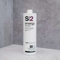 S2 Energy - Укрепляющий шампунь против выпадения для слабых волос с биотином, протеинами пшеницы и эфирными маслами, 1000 мл
