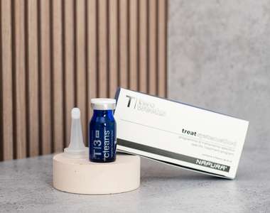 T3 Cleans Post - Ампулы для регулирования себума с биотином, цинком PCA и ниацинамидом, 4 Ампулы. После шампуня