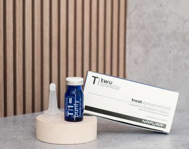 T1  Purify Pre  - Ампулы - интенсивное очищение дермы и кожи головы и запуск микроциркуляции с эфирными маслами эвкалипта, розмарина, шалфея и сосны 4 ампулы по 8 мл.