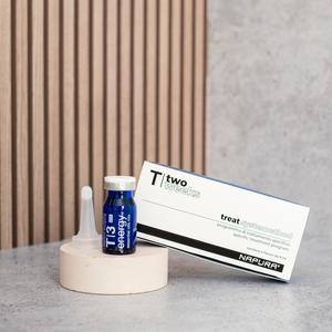 T3 Energy Post - Ser anti-cădere a părului în fiole pentru scalp gras cu zinc PCA și uleiuri esențiale după șamponare, 4 fiole a câte 8 ml