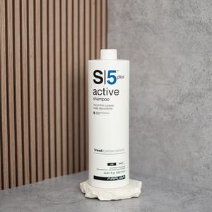S 5 Active plus - Șampon cu probiotice împotriva mătreții și pentru refacerea microbiomului pielii, 1000 ml