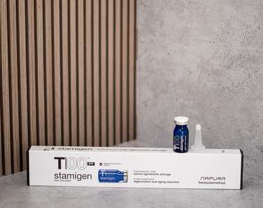 T00 Stamigen Pre™Ампулы-сыворотка против дистрофии и для стимуляции роста волос на основе кофеина, ниацинамида и пептидов, 12 ампул