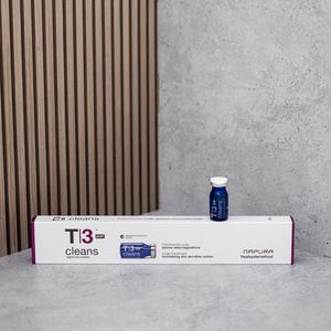 T3 Cleans Post - Fiole seboregulatoare cu biotină, zinc PCA și niacinamidă, 12 fiole după șamponare