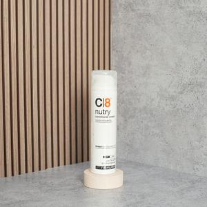 C8 Nutry - Balsam-cremă pentru păr uscat și fragil cu proteine din cașmir, migdale și grâu, uleiuri de jojoba și avocado, 200 ml