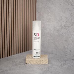 S3 Energy - Șampon anticădere pentru scalp gras cu biotină, zinc PCA și proteine din grâu, 200 ml