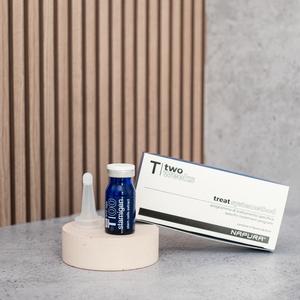 Fiole T00 Stamigen Pre™ anti-distrofie și stimulatoare a creșterii părului cu cafeină, niacinamidă și peptide, 4 fiole