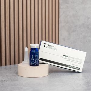 T3 Cleans Pre - - Fiole de peeling pentru scalp gras cu zinc PCA, biotină și niacinamidă, 4 fiole.