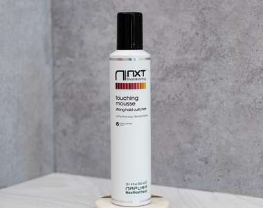 NXT TOUCHING MOUSSE tank 300 ml (экологический мусс) сильной фиксации для вьющихся волос